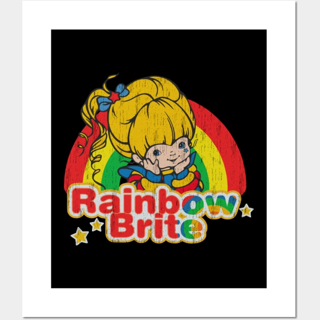 Rainbow Brite Happy Christmas Wall Art by Ilustra Zee Art